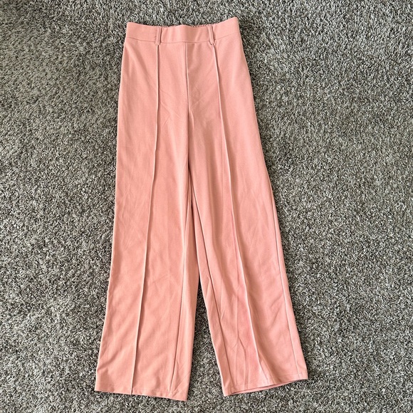 Wide leg peach pants - Picture 1 of 3